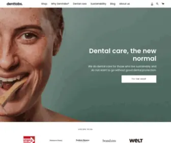 Denttabs.com(Denttabs shows how dental care works today and replaces toothpaste with vegan toothpaste tabs) Screenshot