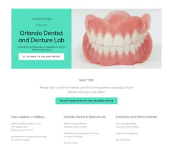 Dentureoffice.com(Extractions and Dentures) Screenshot