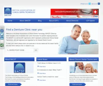 Dentureprofessionals.org.uk(BACDT Directory) Screenshot