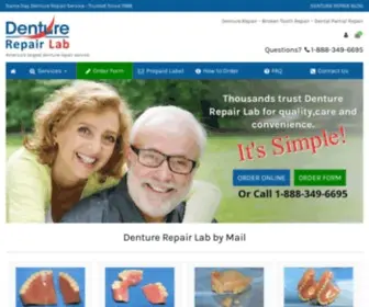 Denturerepairlab.com(Denture Repair & Partial Repair) Screenshot