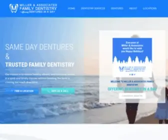 Denturesinaday.com(Same Day Dentures & Affordable Family Dentistry in NC) Screenshot