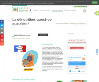 Denutrition-Geriatrie.com(La dénutrition chez la personne âgée) Screenshot