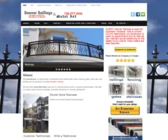 Denver-Railings.com(Denver Railings & Metal Art) Screenshot