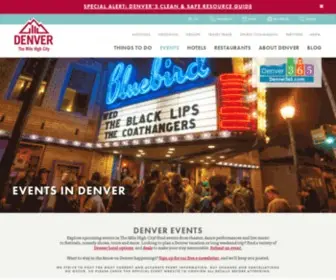 Denver365.com(Events in Denver) Screenshot