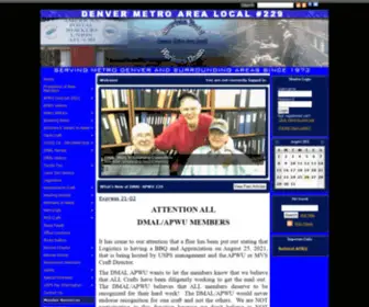 Denverapwu.com(Denver Metro Area Local APWU) Screenshot