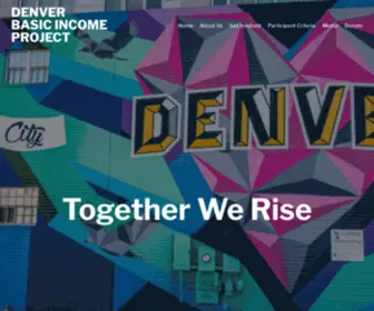 Denverbasicincomeproject.org(Denver Basic Income Project) Screenshot