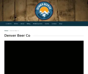 Denverbeerco.com(Denver Beer CoDenver Beer Co) Screenshot