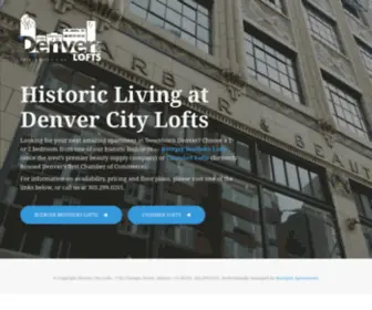 Denvercitylofts.com(Denver City Lofts) Screenshot