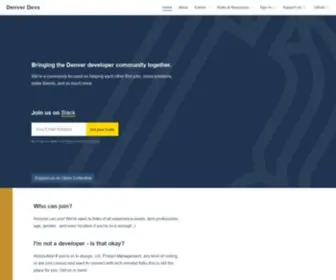 Denverdevs.org(Denver Devs) Screenshot