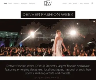 Denverfashionweek.com(Denver Fashion Week) Screenshot