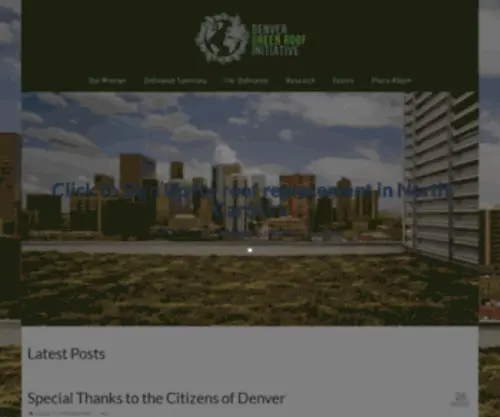 Denvergreenroof.org(Denver Green Roof Replacement Initiative) Screenshot