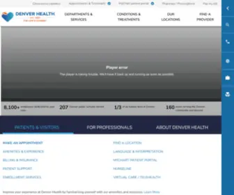 Denverhealth.org(Denver Health Medical Center) Screenshot