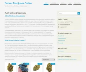 Denvermarijuanaonline.com(Buy weed online without marijuana card from Denver Pot dispensary) Screenshot