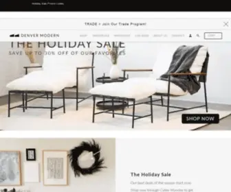 Denvermodern.com(Denver Modern’s approach to designing starts with a simple yet important goal) Screenshot