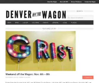 Denveroffthewagon.com(Denver off the Wagon) Screenshot