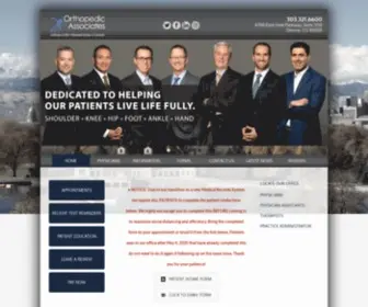 Denverortho.com(Denver Top Surgeons Therapy) Screenshot