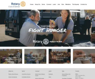 Denverrotary.org(Rotary Club of Denver) Screenshot