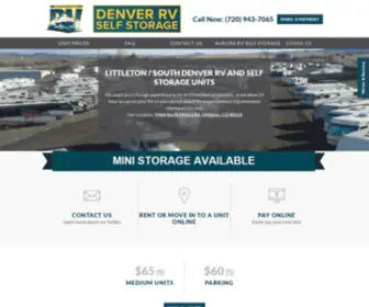 Denverrvselfstorage.com(Our RV storage facility) Screenshot