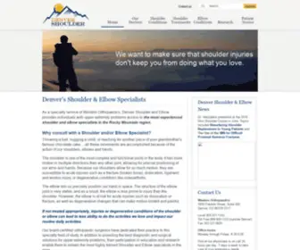 Denvershoulder.com(Denver Shoulder) Screenshot