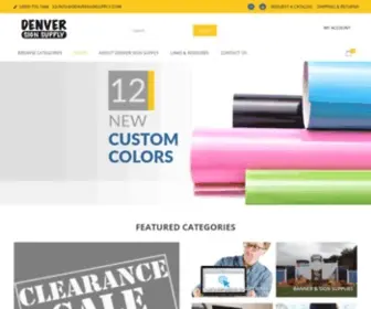 Denversignsupply.com(Denver Sign Supply) Screenshot