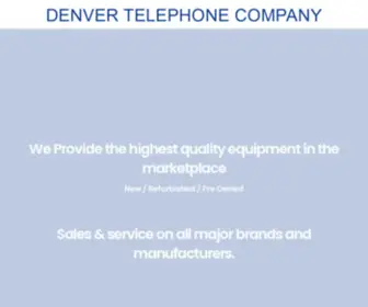 Denvertelephone.com(Denver Telephone Company) Screenshot