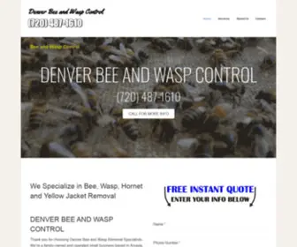 Denverwaspandbeecontrol.com(Denver Bee and Wasp Control) Screenshot