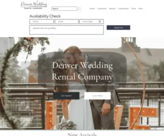 Denverweddingrental.com(Wedding Rental Company) Screenshot