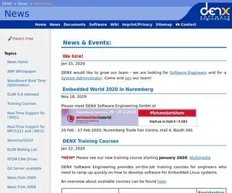 Denx.de(The Embedded Linux Experts) Screenshot