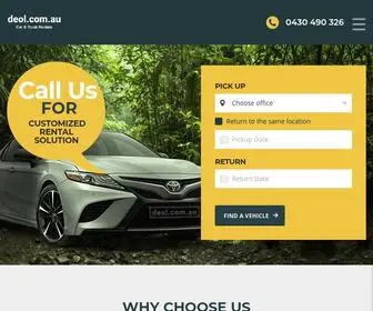 Deol.com.au(Rent A Car in Australia) Screenshot