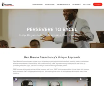 Deomwanoconsultancy.com(Deo Mwano consultancy's focus) Screenshot