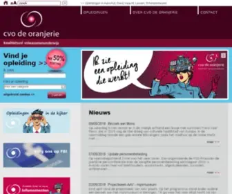 Deoranjerie.be(CVO De Oranjerie) Screenshot