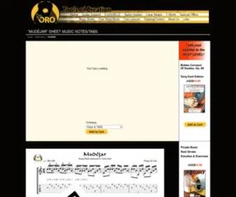 Deoromusic.com(De oro music) Screenshot