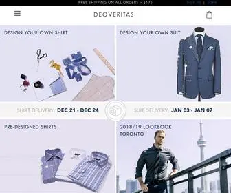 Deoveritas.com(Your Custom Dress Shirt Online) Screenshot