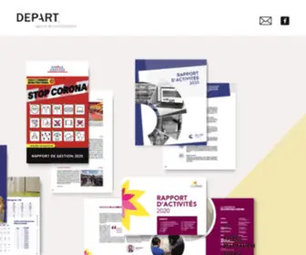 Dep-ART.ch(Agence de communication) Screenshot