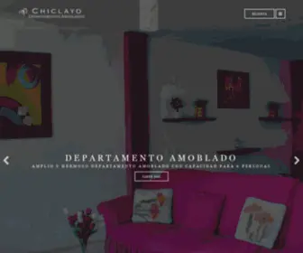 Departamentosenchiclayo.com(Departamentos Amoblados en Chiclayo para alquiler temporal) Screenshot