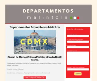 Departamentosmexico.com.mx(Departamentos amueblados Mexico DF Distrito Federal) Screenshot