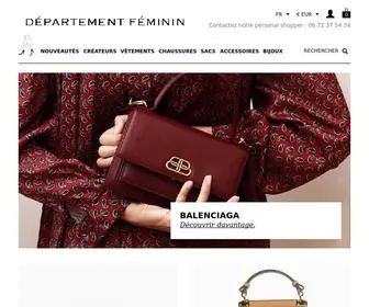 Departementfeminin.com(Avec une sélection de prêt) Screenshot