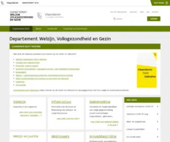 DepartementwVG.be(Departement Welzijn) Screenshot