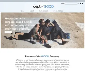 Departmentofgoods.com(Leverage what you do everyday for GOOD) Screenshot