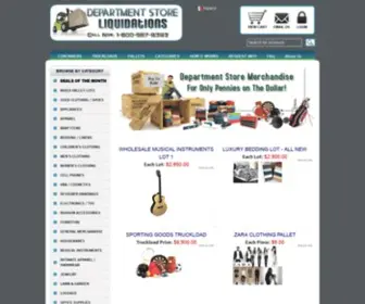 Departmentstoreliquidations.com(Department Store Liquidations) Screenshot