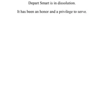 Departsmart.org(Depart Smart Org) Screenshot