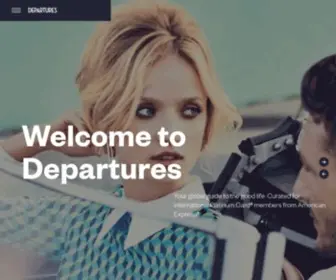 Departures-International.com(Departures Magazine) Screenshot