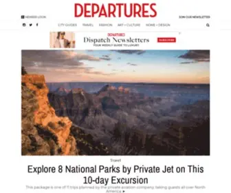 Departures.com(Life From Unexpected Perspectives) Screenshot