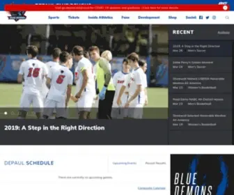 Depaulbluedemons.com(DePaul University Official Athletic Site) Screenshot