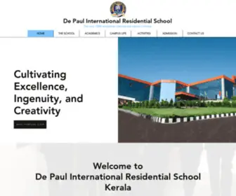 Depaulinternationalkerala.com(The No.1 International Residential School in Kerala) Screenshot