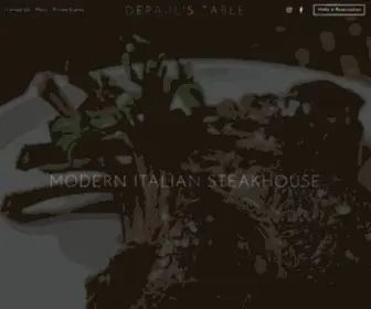 Depaulstable.com(DePaul's Table) Screenshot
