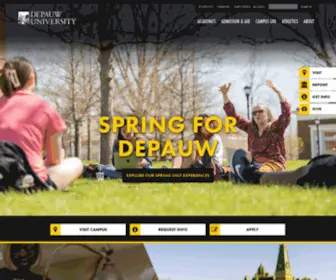 Depauw.edu(DePauw University) Screenshot