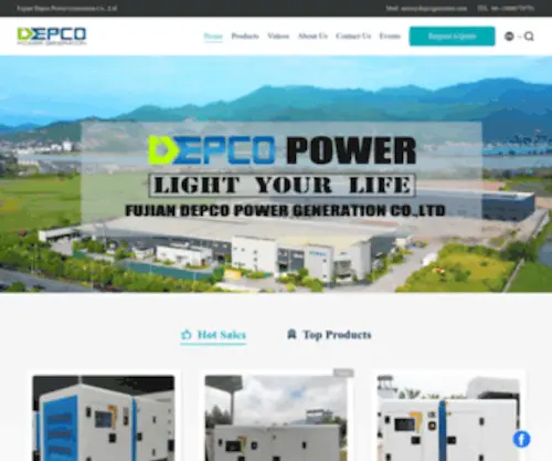 Depcogenerator.com(Quality Cummins Diesel Generator Set & Perkins Diesel Generator Set factory from China) Screenshot