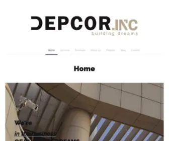 Depcor.com(Home) Screenshot