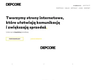 Depcore.pl(Profesjonalne strony internetowe www) Screenshot